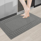Striped Bordered Kitchen Anti Skid Mats