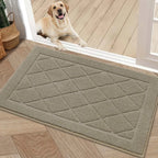 Embossed Diamond Lattice with Border Door Mats