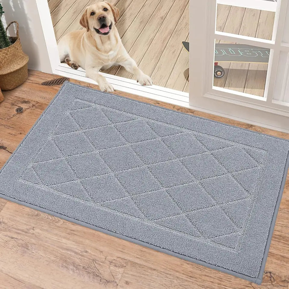 Embossed Diamond Lattice with Border Door Mats