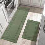 Striped Bordered Kitchen Anti Skid Mats