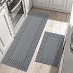 Striped Bordered Kitchen Anti Skid Mats