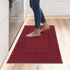 Striped Bordered Kitchen Anti Skid Mats