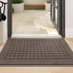 Embossed Waffle Pattern Front Door Mats