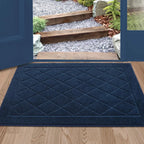 Embossed Diamond Lattice with Border Door Mats