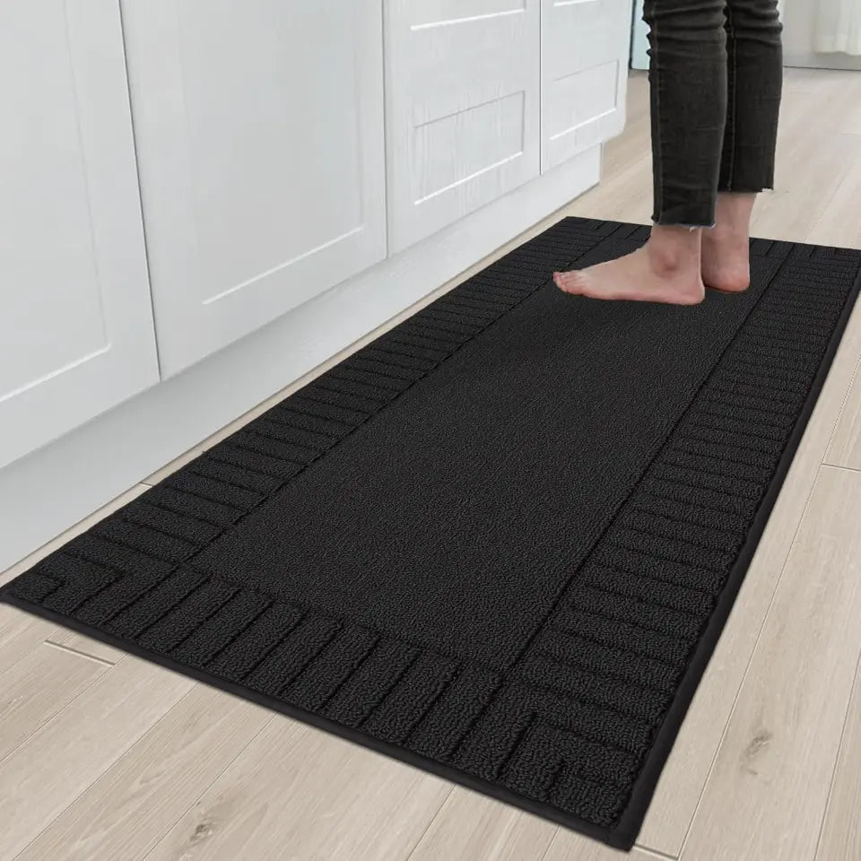 Striped Bordered Kitchen Anti Skid Mats