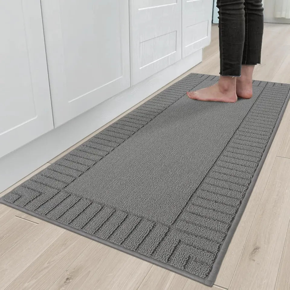 Striped Bordered Kitchen Anti Skid Mats