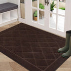 Embossed Diamond Lattice with Border Door Mats