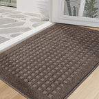 Embossed Waffle Pattern Front Door Mats