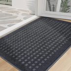 Embossed Waffle Pattern Front Door Mats
