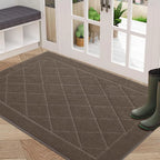 Embossed Diamond Lattice with Border Door Mats
