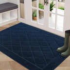 Embossed Diamond Lattice with Border Door Mats
