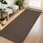 Embossed Diamond Lattice with Border Door Mats