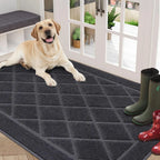 Embossed Diamond Lattice with Border Door Mats