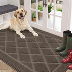 Embossed Diamond Lattice with Border Door Mats