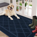 Embossed Diamond Lattice with Border Door Mats
