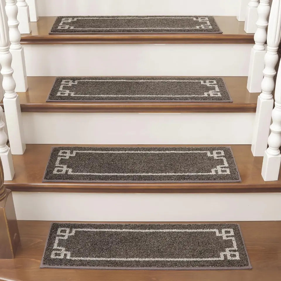Classic Framed Modern Stair Rugs Set