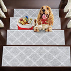 Checkerboard Modern Carpet on Stairs Set