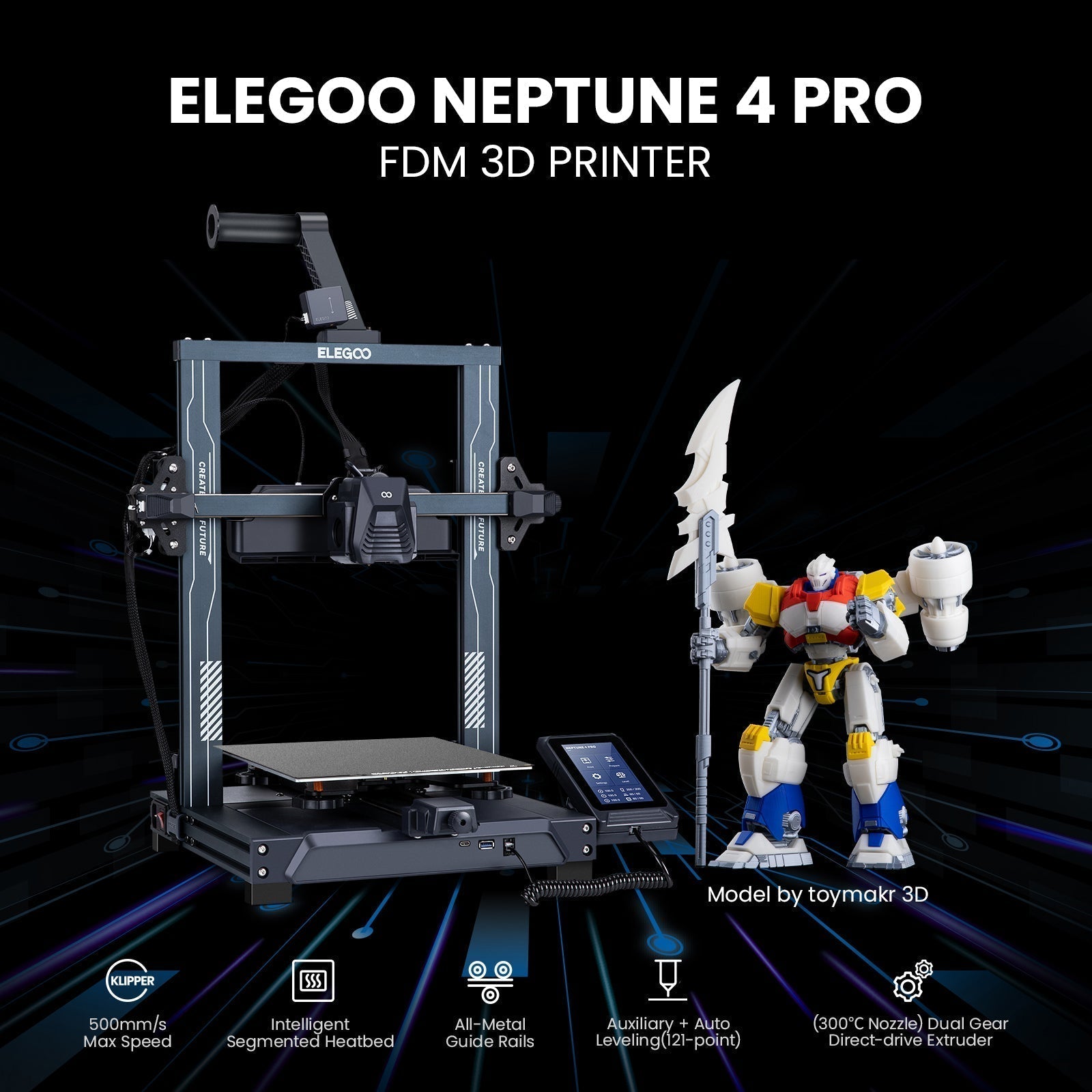 Elegoo Neptune 4 Pro FDM 3D Drucker