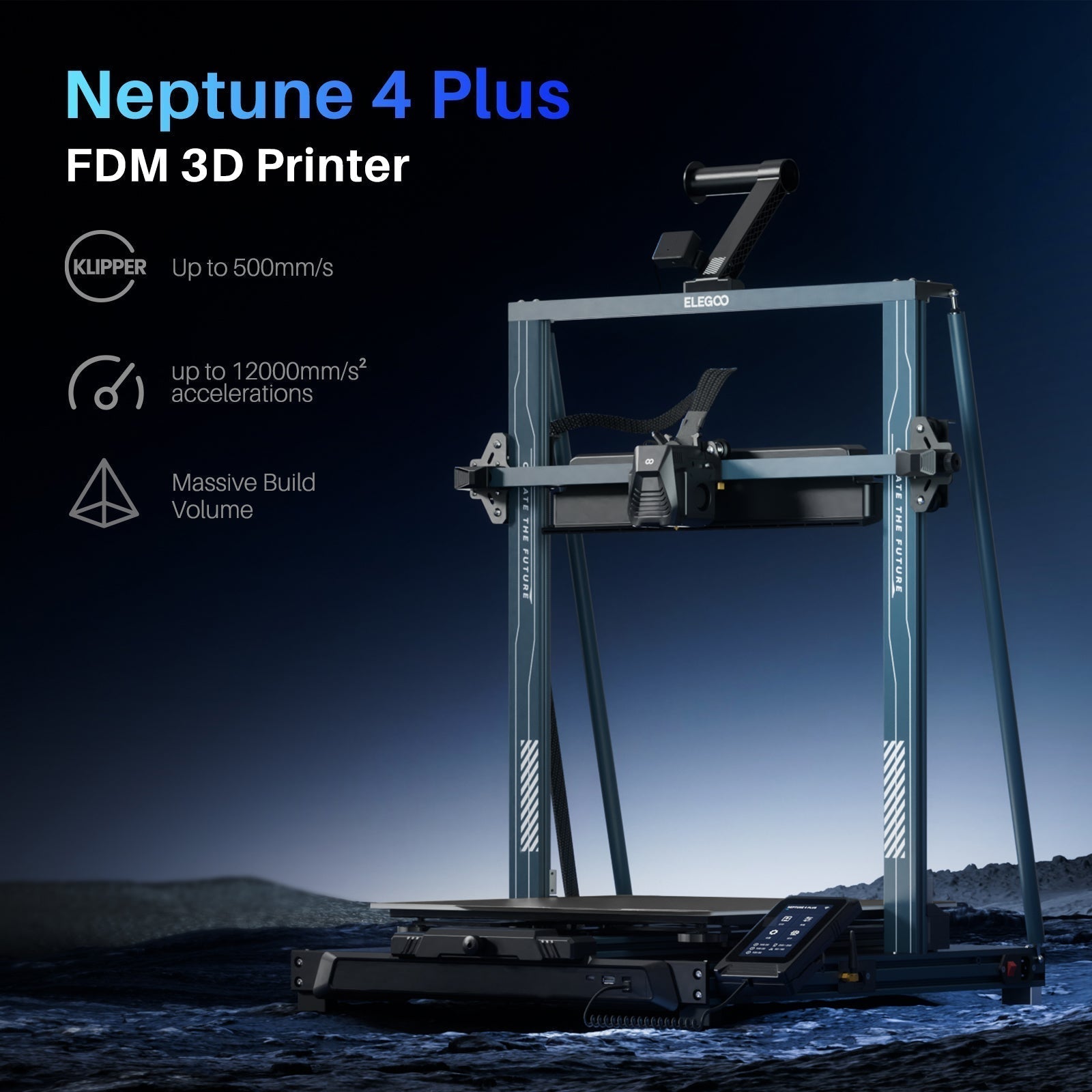 Elegoo Neptune 4 Plus Hochpräziser 3D Drucker