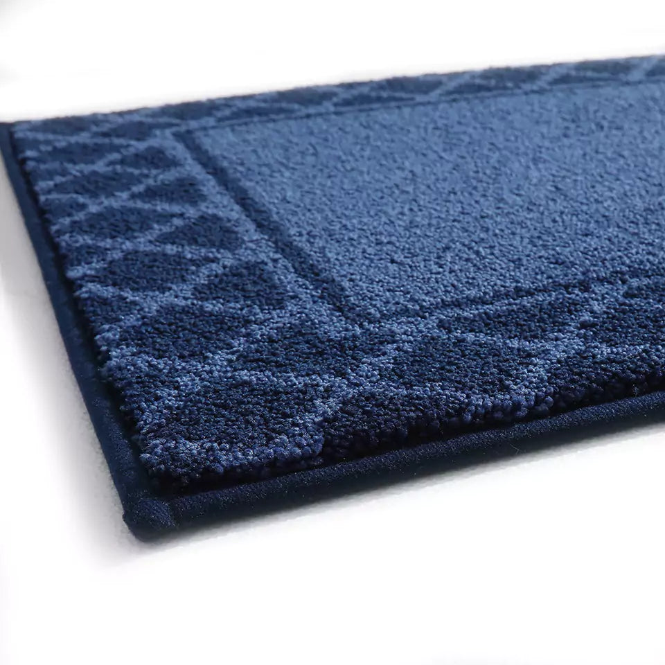 Diamond Lattice Bordered Non Slip Indoor Front Door Mat