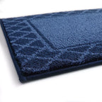 Diamond Lattice Bordered Non Slip Indoor Front Door Mat